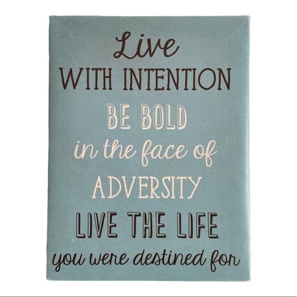 Canvas Wall Decor Sign 6.5”x8.5” - Picture 1 of 3